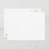 Erstellen Sie Ihre eigene weiße personalisierbare Postkarte (Vorne/Hinten)