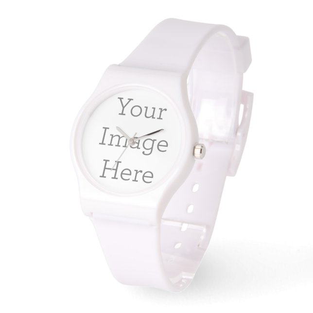 Silikonarmband Weiß Uhr (Winkel)