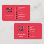 Erstellen Sie Ihre eigene Werbegeschenkkarte. Visitenkarte (Vorne/Hinten)