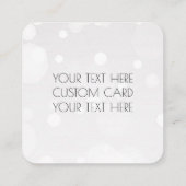 Erstellen Sie Ihre eigene - White Bokeh Vielen Dan Begleitkarte (Rückseite)