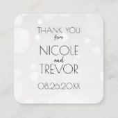 Erstellen Sie Ihre eigene - White Bokeh Vielen Dan Begleitkarte (Vorderseite)