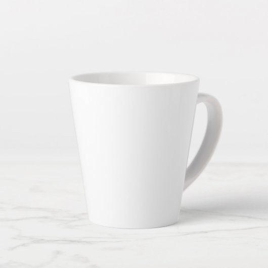 Erstellen Sie Ihre eigene White Custom Latte Tasse (Rechte Ecke)
