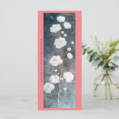 Erstellen Sie Ihre eigene White Roses Lesezeichen (Stehend Vorderseite)