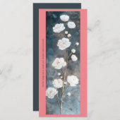 Erstellen Sie Ihre eigene White Roses Lesezeichen (Vorne/Hinten)