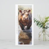 Erstellen Sie Ihre eigene wilde Hippopotamus-Lesez (Stehend Vorderseite)