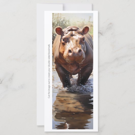Erstellen Sie Ihre eigene wilde Hippopotamus-Lesez (Vorderseite)