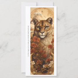 Erstellen Sie Ihre eigene wilde Puma-Blumen-Leseze
