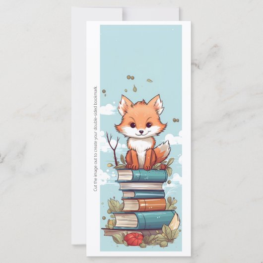 Erstellen Sie Ihre eigene Wiley Red Fox Lesezeiche (Vorderseite)