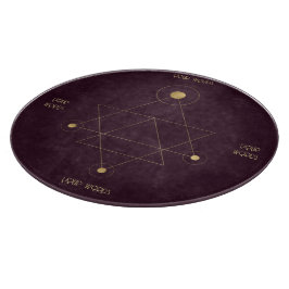 Erstellen Sie Ihre eigene Wine & Gold Sacred Geome Schneidebrett
