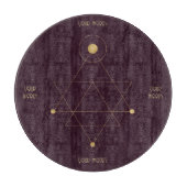 Erstellen Sie Ihre eigene Wine & Gold Sacred Geome Schneidebrett (Vorderseite)