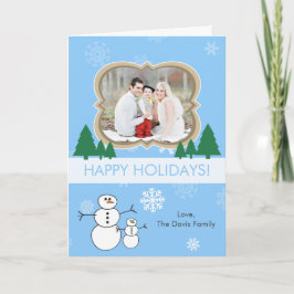 Erstellen Sie Ihre eigene Wintersport-Foto-Urlaubs Feiertagskarte