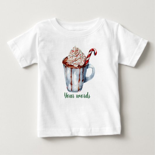 Erstellen Sie Ihre eigene Yuletide Hot Chocolate Baby T-shirt (Vorderseite)