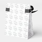 Papiergeschenkschachtel, Zelt 7,62x3,81x8,26 (Rückseite)