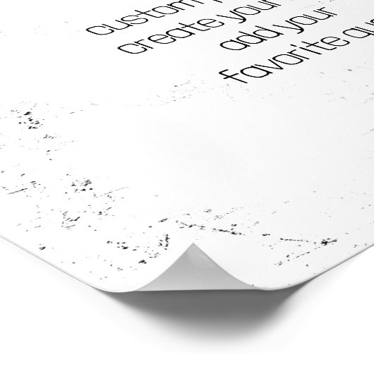 erstellen Sie Ihre eigene Zitat-Wandkunst aus Angs Poster (Ecke)