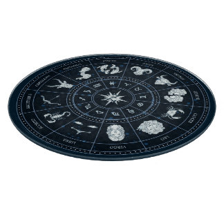 Erstellen Sie Ihre eigene Zodiac Wheel Glass Altar Schneidebrett