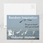 Erstellen Sie Ihre eigene zufällige Inspiration in Postkarte (Vorne/Hinten)