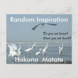 Erstellen Sie Ihre eigene zufällige Inspiration in Postkarte