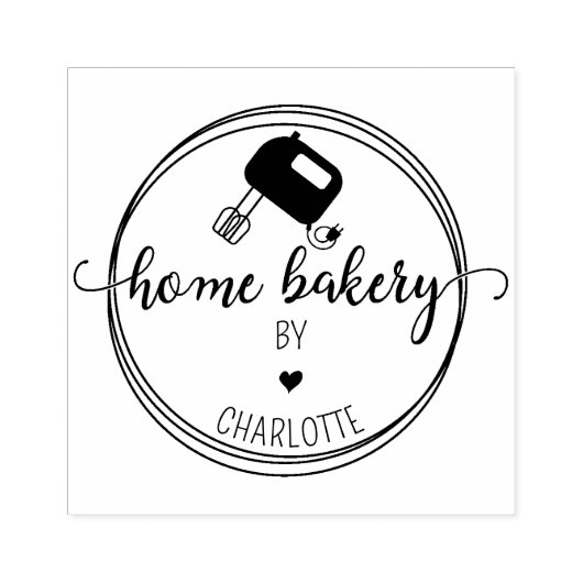 Erstellen Sie Ihre eigene Zuhause-Bäckerei Gummistempel (Prägung)