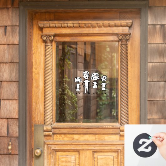 Erstellen Sie Ihre eigene Zuhause- oder Strichmänn Fensteraufkleber (Haustür)