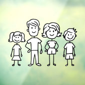 Erstellen Sie Ihre eigene Zuhause- oder Strichmänn Fensteraufkleber (Blatt 3)