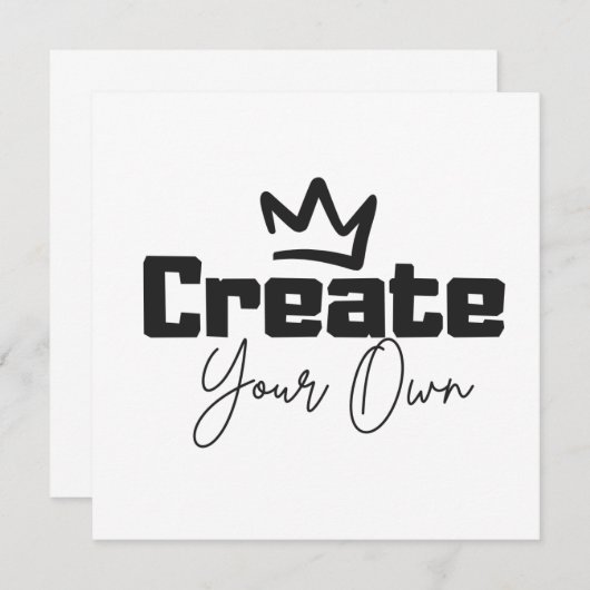 Erstellen Sie Ihre eigenen (Vorne/Hinten)