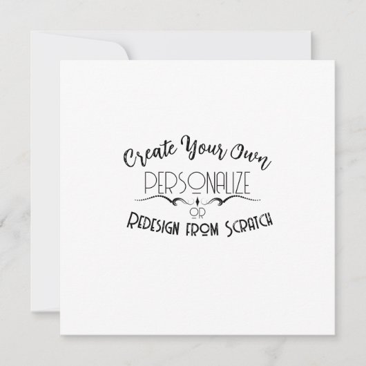 Erstellen Sie Ihre eigenen (Vorderseite)