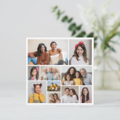 Erstellen Sie Ihre eigenen 10 Foto Collage Gruß Karte (Stehend Vorderseite)
