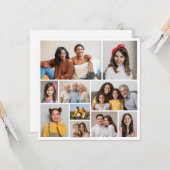 Erstellen Sie Ihre eigenen 10 Foto Collage Gruß Karte (Vorderseite/Rückseite Beispiel)