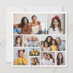 Erstellen Sie Ihre eigenen 10 Foto Collage Gruß Karte
