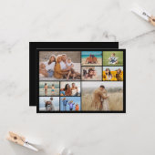 Erstellen Sie Ihre eigenen 10 Foto Collage Gruß Karte (Vorderseite/Rückseite Beispiel)