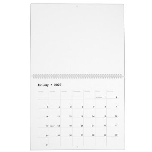 Erstellen Sie Ihre eigenen 11" x 14,25" Zwei-Seite Kalender