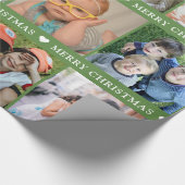 Erstellen Sie Ihre eigenen 12 Foto Collage Rote We Geschenkpapier (Ecke)