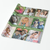 Erstellen Sie Ihre eigenen 12 Foto Collage Rote We Geschenkpapier (Ungerollt)