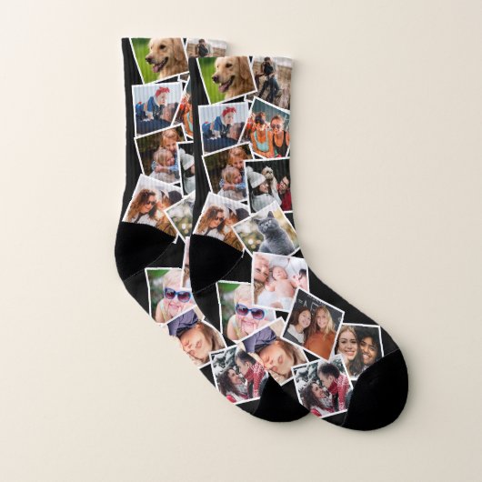 Erstellen Sie Ihre eigenen 14 Collage Socks Socken (Paar)