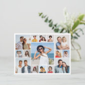 Erstellen Sie Ihre eigenen 15 Foto Collage Gruß Karte (Stehend Vorderseite)