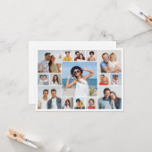 Erstellen Sie Ihre eigenen 15 Foto Collage Gruß Karte (Vorderseite/Rückseite Beispiel)