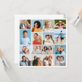 Erstellen Sie Ihre eigenen 15 Foto Collage Gruß Karte (Vorderseite/Rückseite Beispiel)