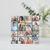 Erstellen Sie Ihre eigenen 15 Foto Collage Gruß Karte (Stehend Vorderseite)