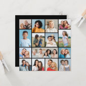 Erstellen Sie Ihre eigenen 15 Foto Collage Gruß Karte (Vorderseite/Rückseite Beispiel)