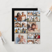 Erstellen Sie Ihre eigenen 15 Foto Collage Gruß Karte (Vorderseite/Rückseite Beispiel)