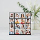 Erstellen Sie Ihre eigenen 16 Foto Collage Gruß Karte (Stehend Vorderseite)