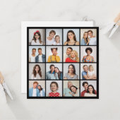 Erstellen Sie Ihre eigenen 16 Foto Collage Gruß Karte (Vorderseite/Rückseite Beispiel)