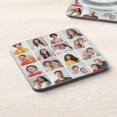 Erstellen Sie Ihre eigenen 16 Fotomaterial Hartkun Getränkeuntersetzer (Linke Seite)