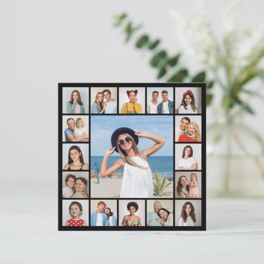 Erstellen Sie Ihre eigenen 17 Foto Collage Gruß Karte (Stehend Vorderseite)