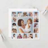 Erstellen Sie Ihre eigenen 17 Foto Collage Gruß Karte (Vorderseite/Rückseite Beispiel)