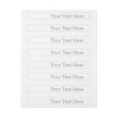 Rundum Adressaufkleber, Klassisch - 2,54 x 18,4 cm (Bogen)