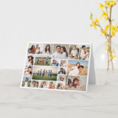 Erstellen Sie Ihre eigenen 20 Foto Collage Gruß Karte (Gelbe Blume)