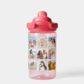 Erstellen Sie Ihre eigenen 21 Foto Collage Kid's Trinkflasche (Rückseite)