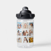 Erstellen Sie Ihre eigenen 21 Foto Collage Kid's Trinkflasche (Rückseite)