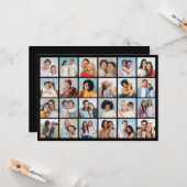Erstellen Sie Ihre eigenen 24 Foto Collage Gruß Karte (Vorderseite/Rückseite Beispiel)